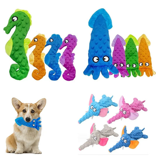 Bijtbeesten – Lichtgewicht Pluche Speelgoed met Squeak & Crinkle