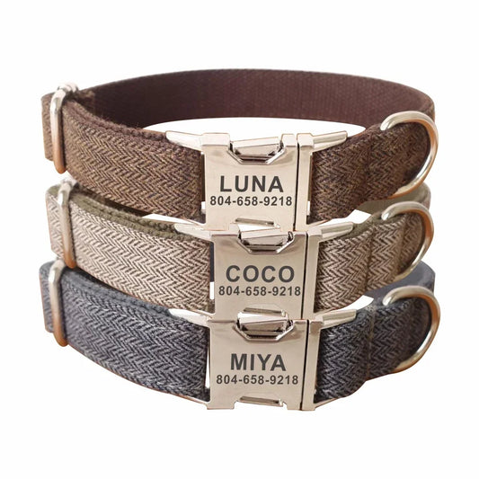 ZnoetZone BoldTag Collar – Dikke Stijl, Persoonlijke Touch