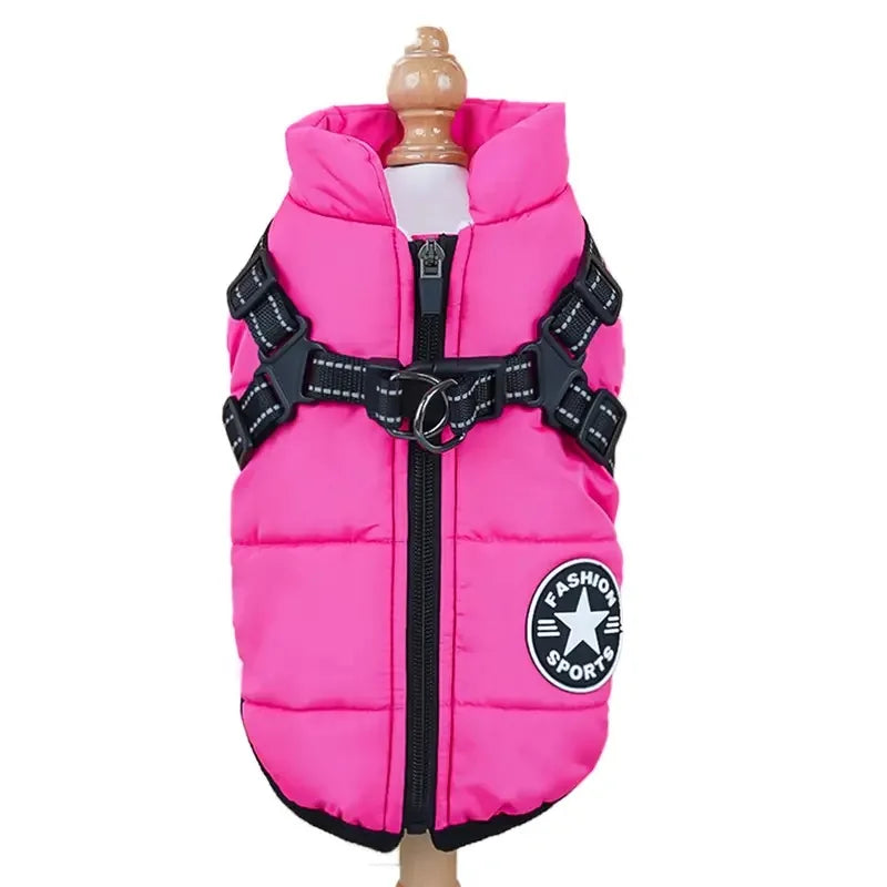 ZnoetZone WinterVest – Warme Waterdichte Jas met Ingebouwd Harnas